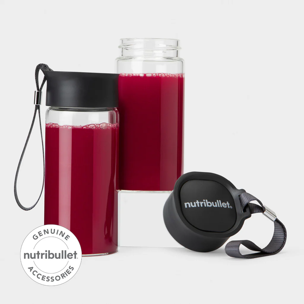 NutriBullet Juicer/Juicer PRO Glass Bottles with Lids - Image 2